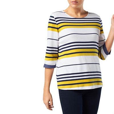 Dash Chartreuse Stripe Jersey Top